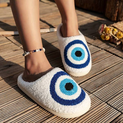 Gaze Evil Eye Plush Slippers