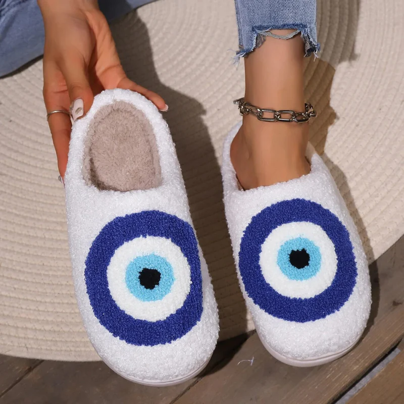 Gaze Evil Eye Plush Slippers