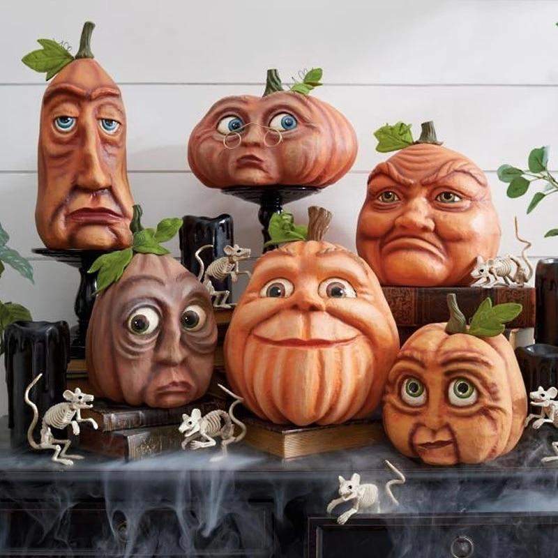 Expressive Pumpkin Decor