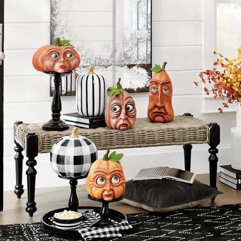 Expressive Pumpkin Decor