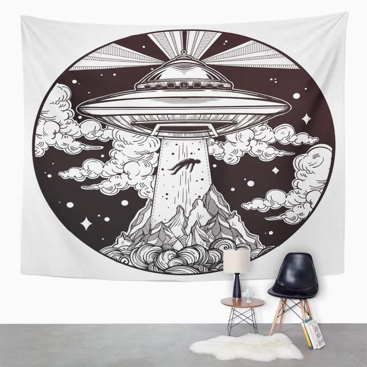 Extraterrestrial Spaceship Tapestry