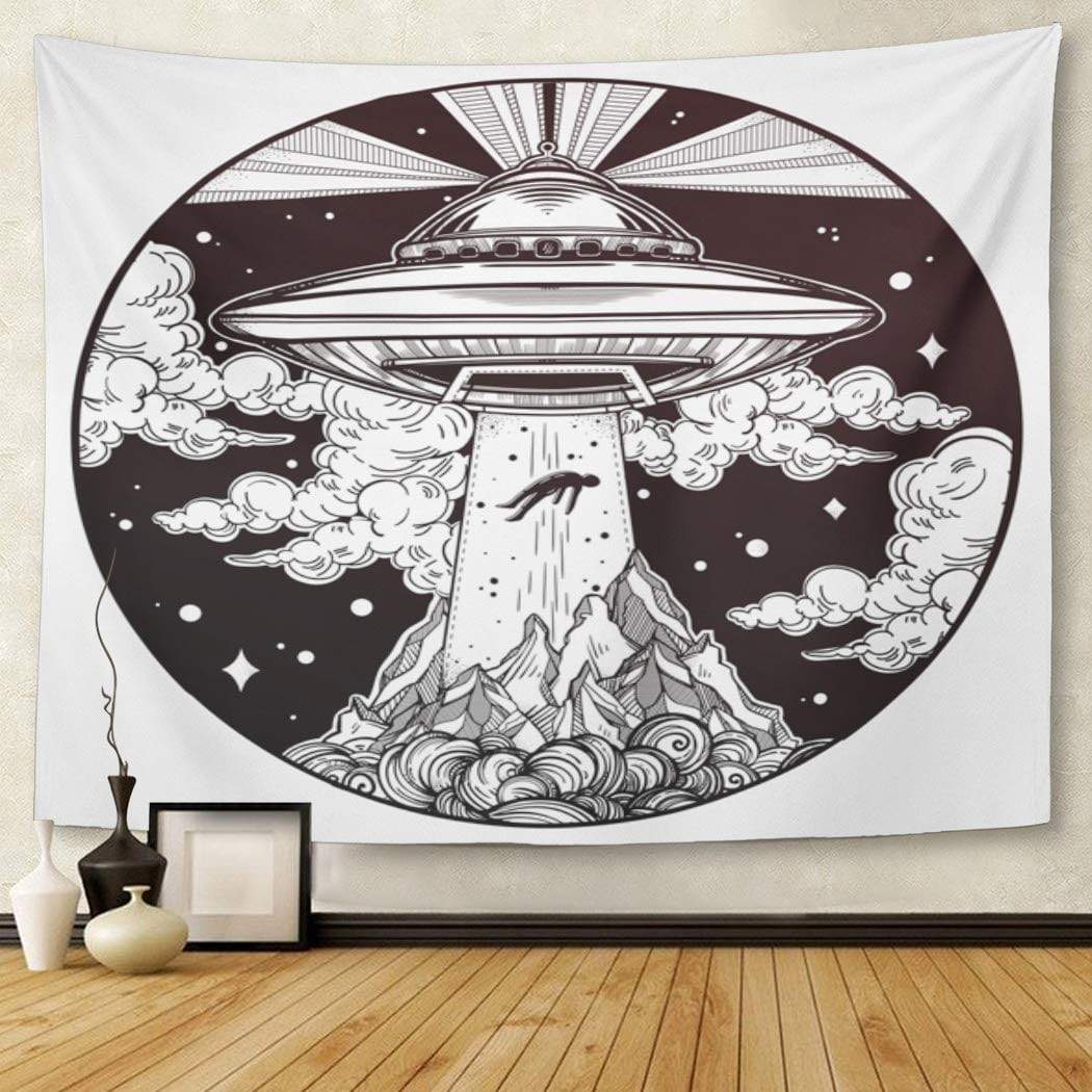 Extraterrestrial Spaceship Tapestry