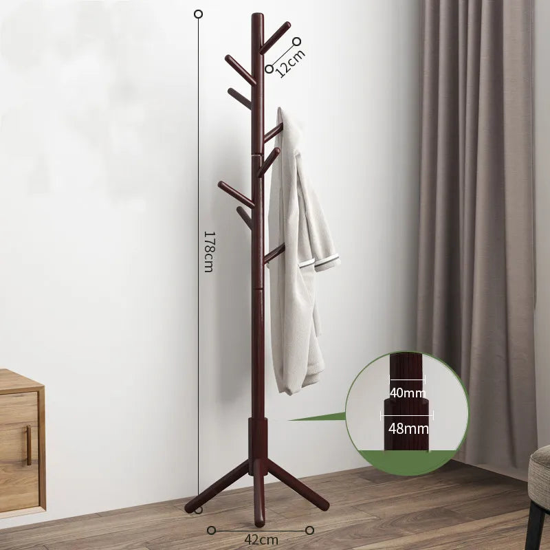Wooden Freestanding Coat Rack