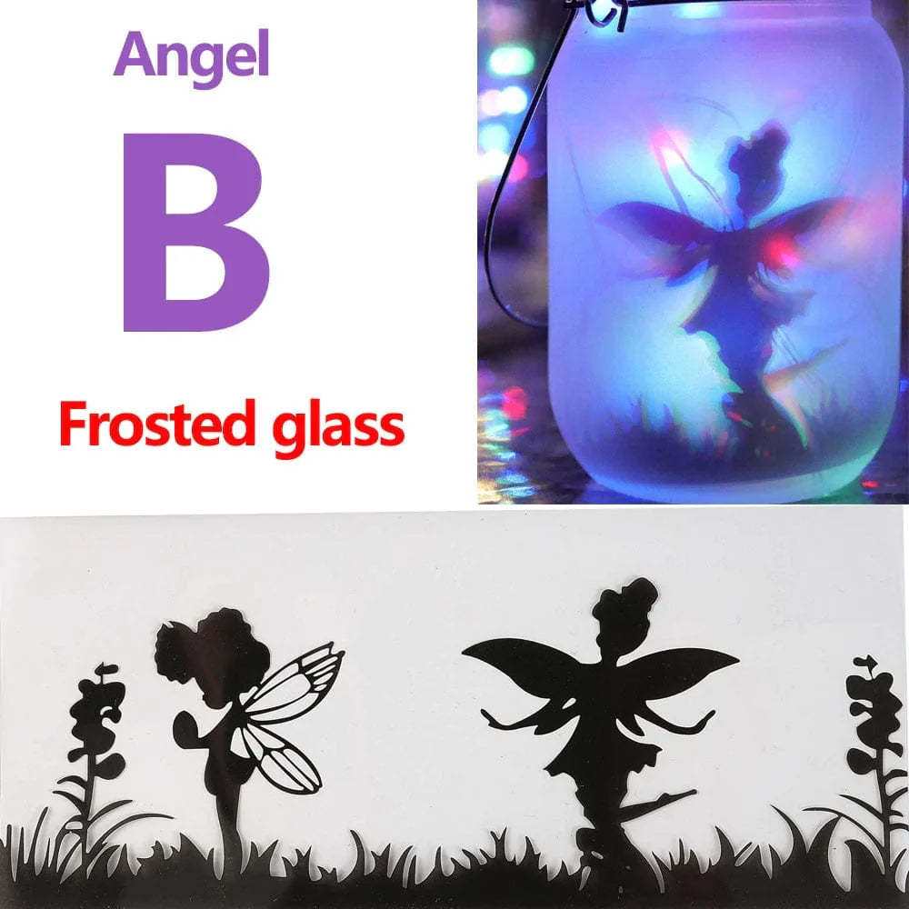 Fairy Mason Jar Solar Lamp fairy jar Fairy Mason Jar Solar Lamp