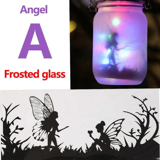 Fairy Mason Jar Solar Lamp fairy jar Fairy Mason Jar Solar Lamp