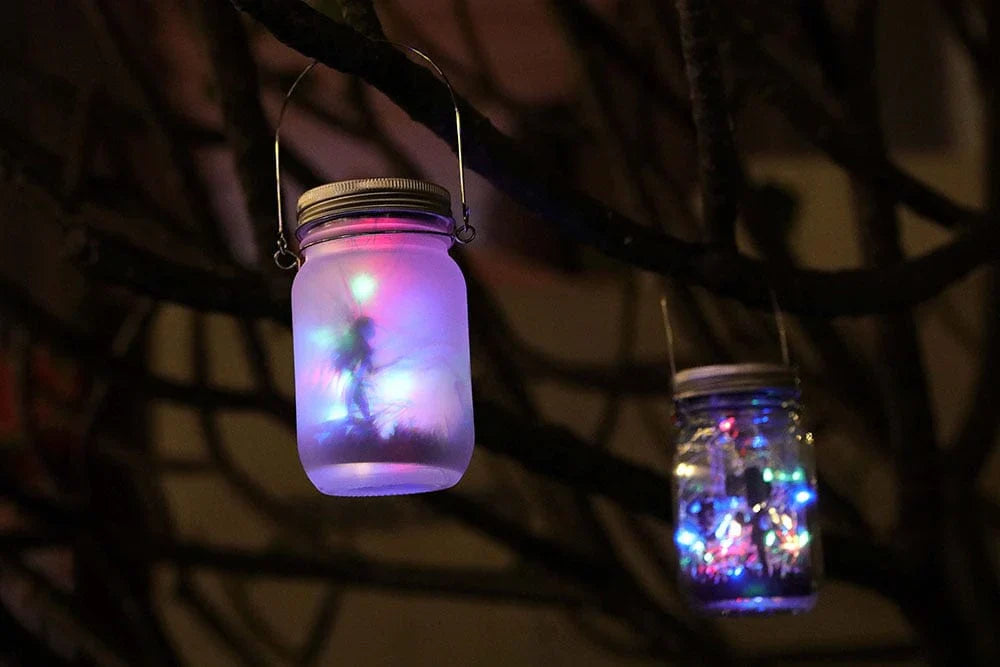 Fairy Mason Jar Solar Lamp fairy jar Fairy Mason Jar Solar Lamp