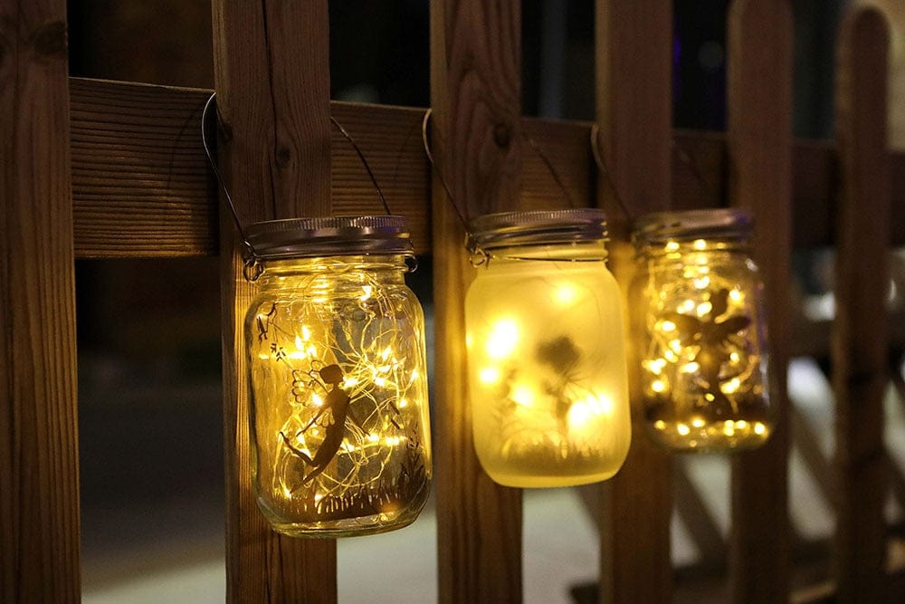 Fairy Mason Jar Solar Lamp fairy jar Fairy Mason Jar Solar Lamp