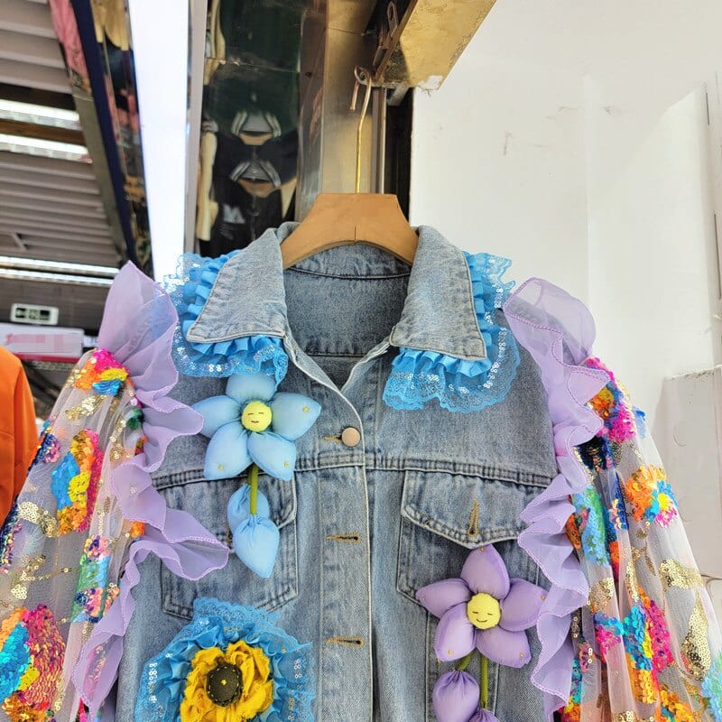 Felicia Floral Denim Jacket