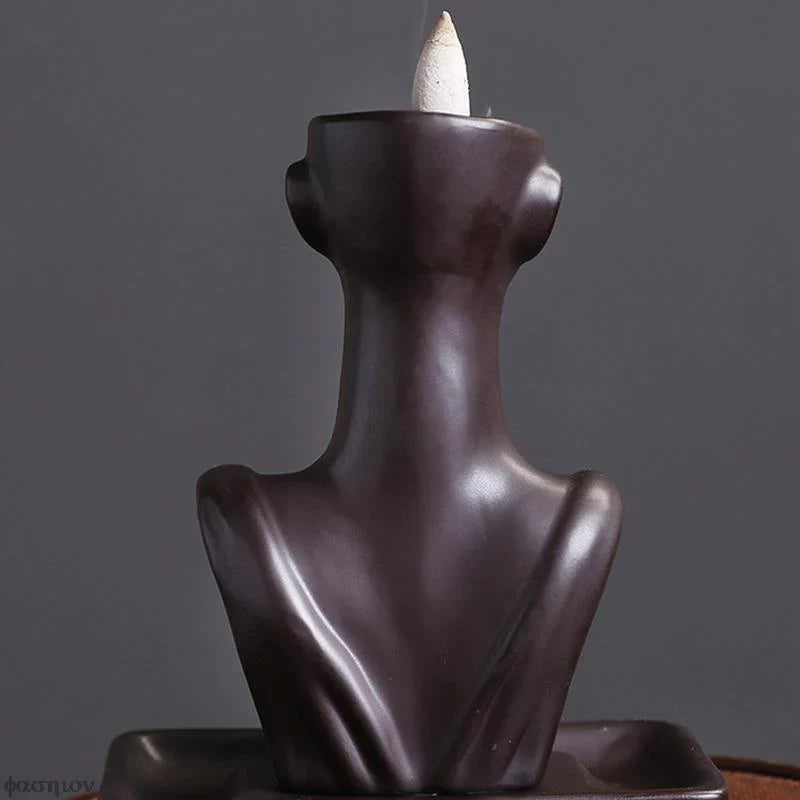 Female Form Backflow Incense Burner