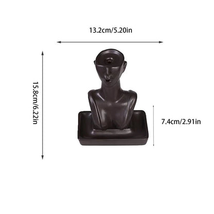 Female Form Backflow Incense Burner