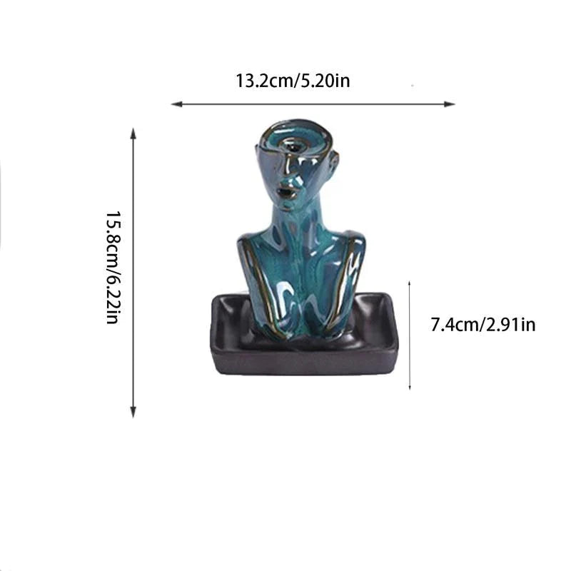 Female Form Backflow Incense Burner