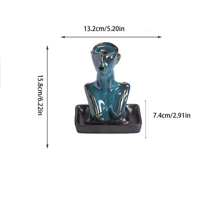 Female Form Backflow Incense Burner