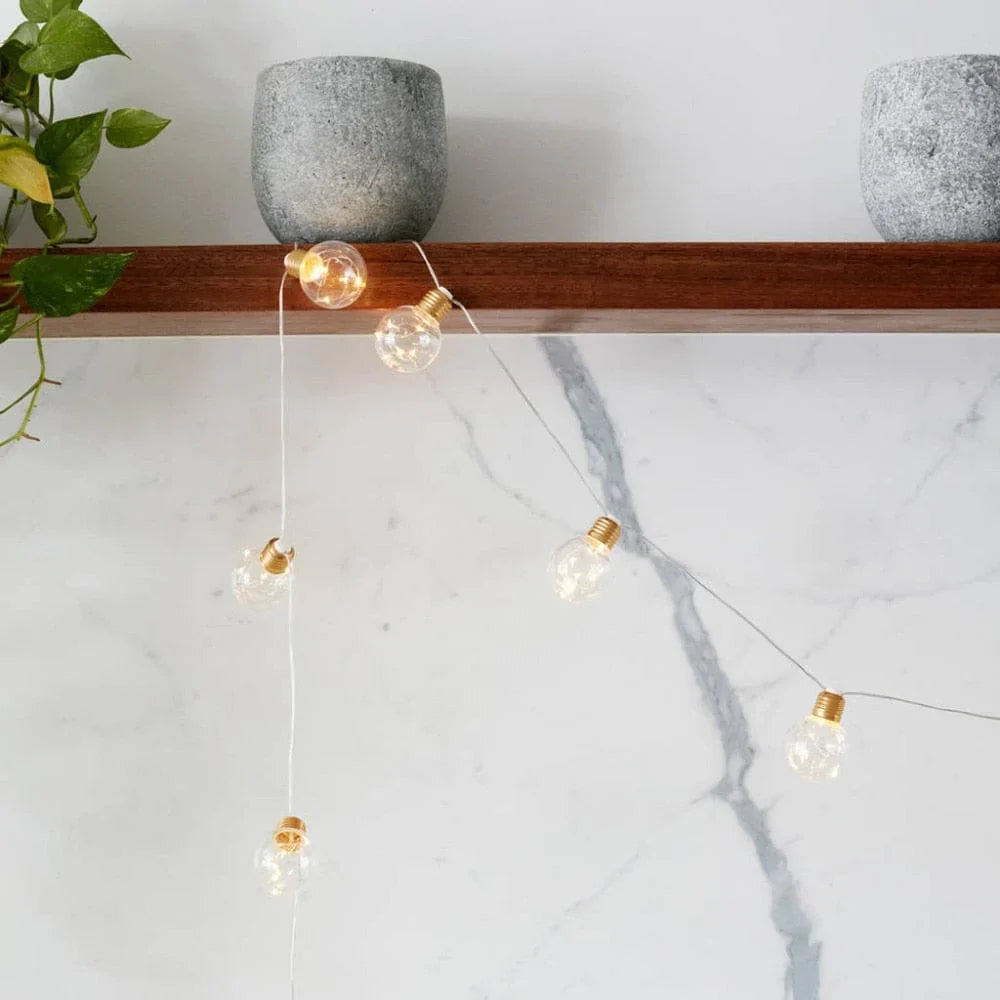 Festoon Brass Micro String Fairy Lights