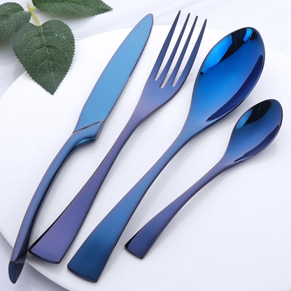 Oceano Gleam | Stainless Steel Flatware Set with Elegant Design for Timeless Dining