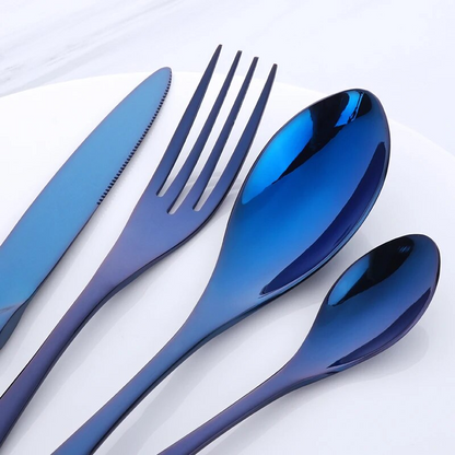 Oceano Gleam | Stainless Steel Flatware Set with Elegant Design for Timeless Dining