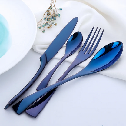 Oceano Gleam | Stainless Steel Flatware Set with Elegant Design for Timeless Dining