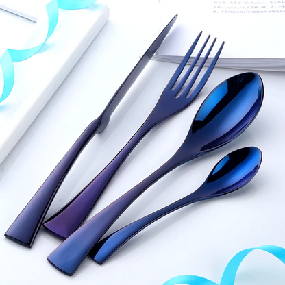 Oceano Gleam | Stainless Steel Flatware Set with Elegant Design for Timeless Dining