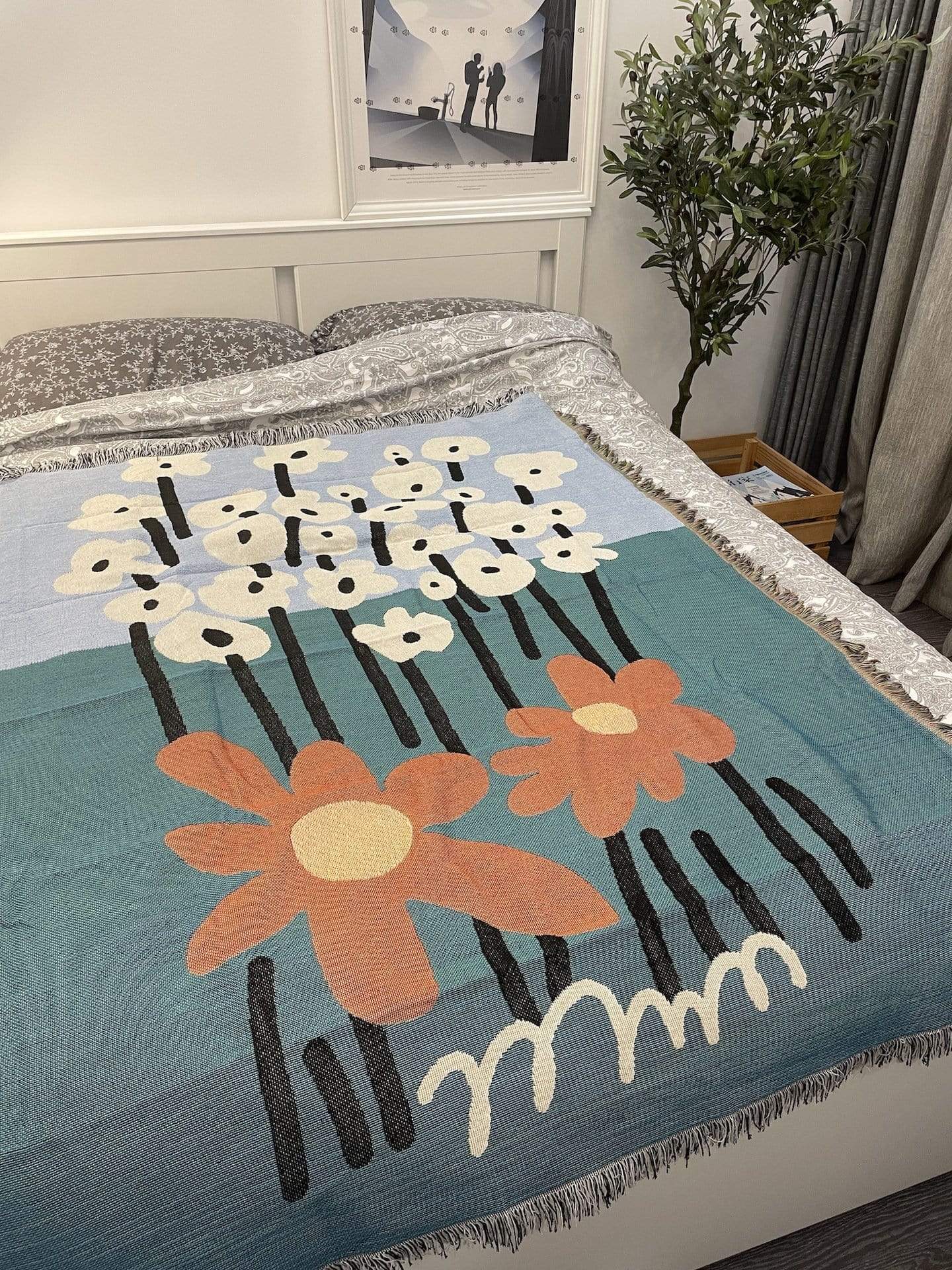 Floral Fields Throw Blanket Blankets & Throws