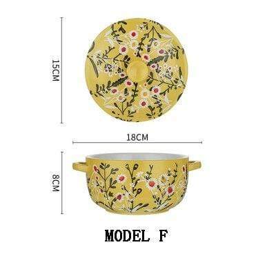 Floral Series Ceramic Casseroles