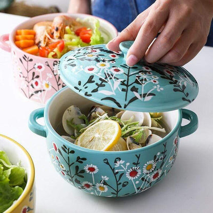 Floral Series Ceramic Casseroles