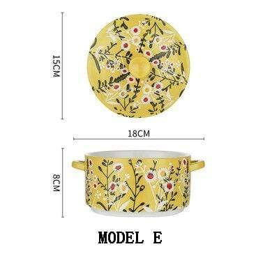 Floral Series Ceramic Casseroles