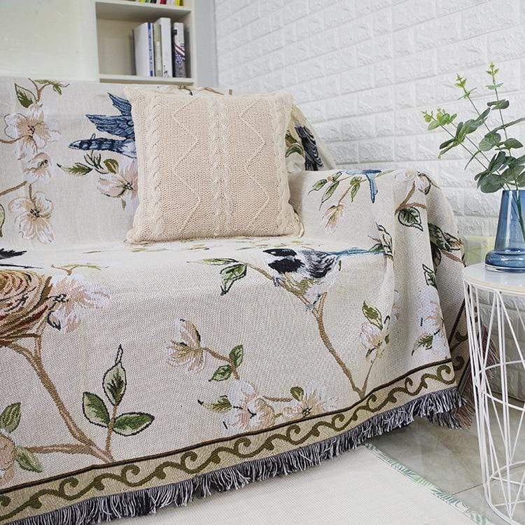 Flower And Bird's Throw Blanket Blankets & Throws