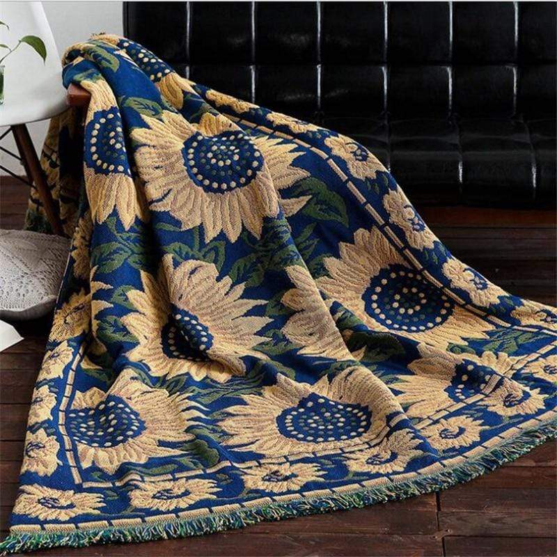 Flower Cotton Blanket Blankets & Throws