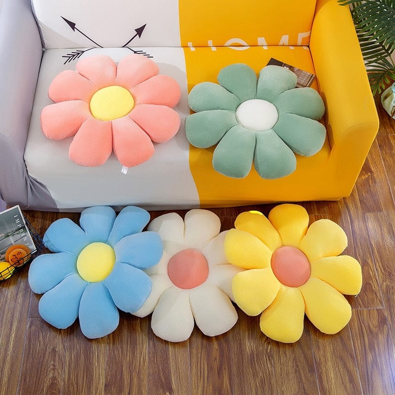 Flower-Shaped Pillow Cushions