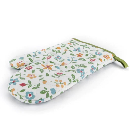 Flower and Grass Oven Mitts