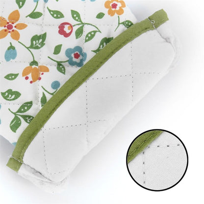 Flower and Grass Oven Mitts