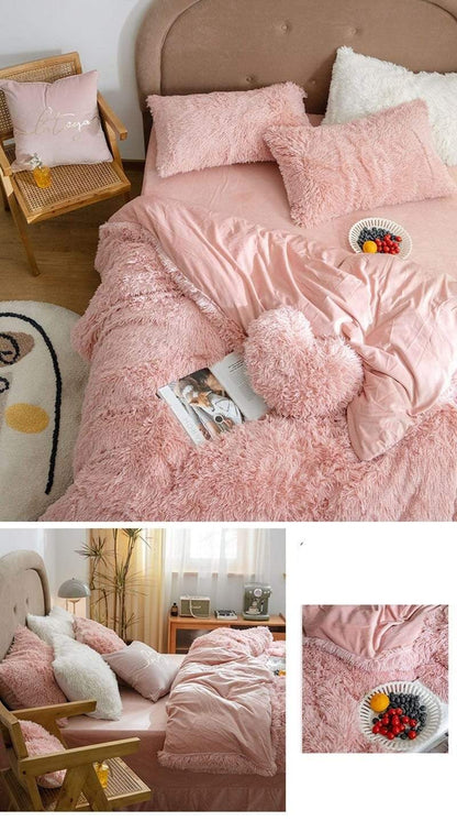 Fluffy Duvet Cover Set Duvet Covers & Sets