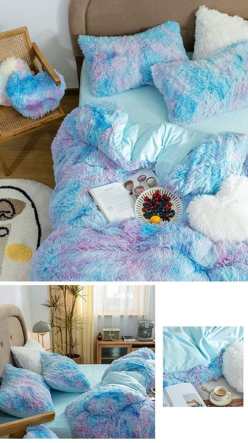 Fluffy Duvet Cover Set Duvet Covers & Sets