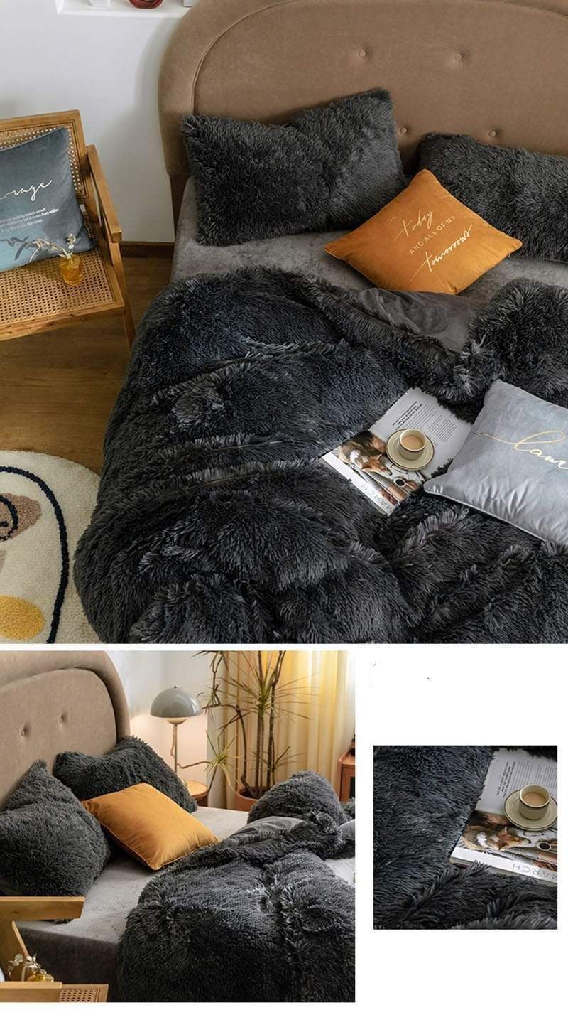 Fluffy Duvet Cover Set Duvet Covers & Sets