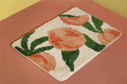 Fluffy Peach Bathmat Bath Mat