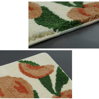 Fluffy Peach Bathmat Bath Mat