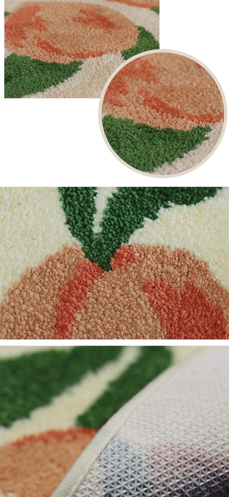 Fluffy Peach Bathmat Bath Mat