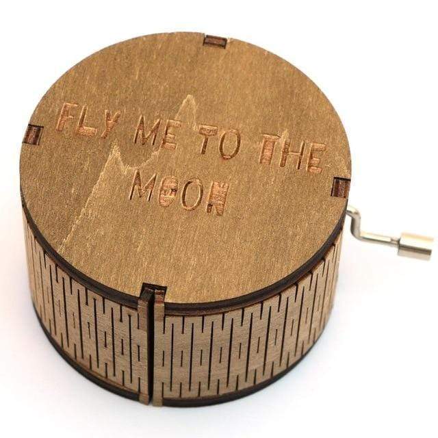 Fly Me To The Moon Antique Music Box