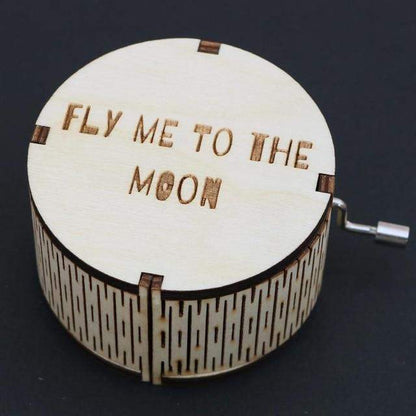 Fly Me To The Moon Antique Music Box