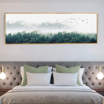 Foggy Forest Wall Art Canvas