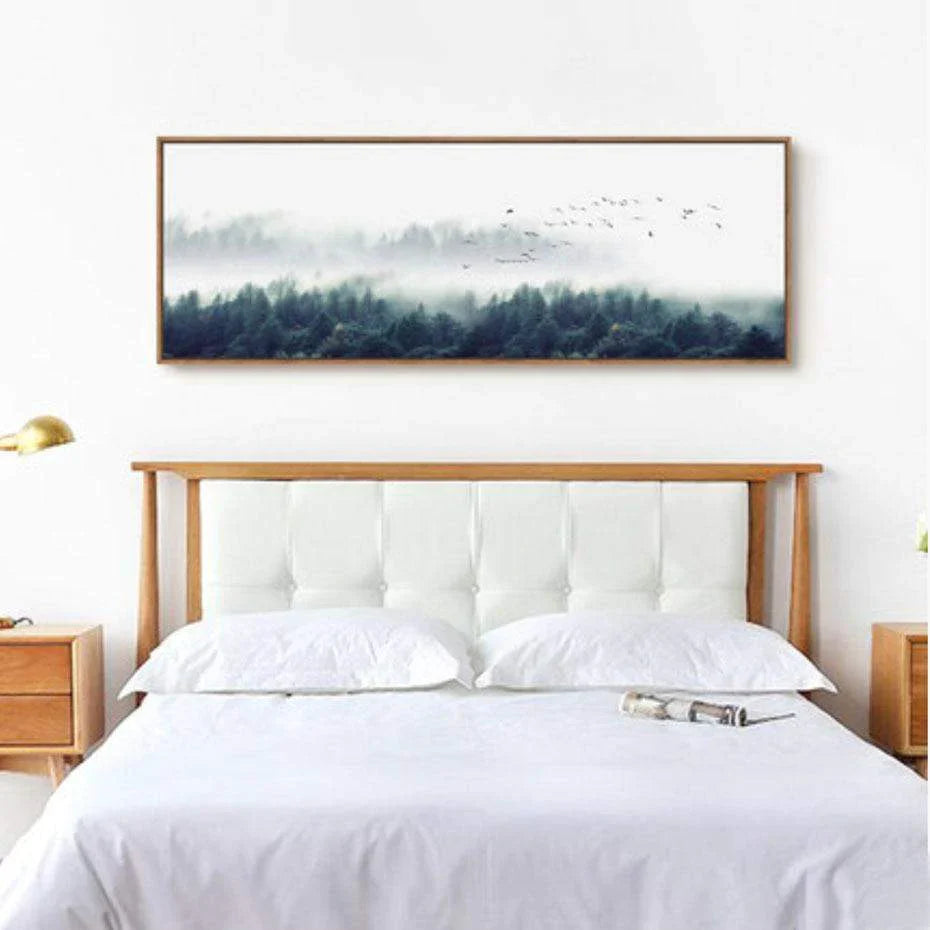 Foggy Forest Wall Art Canvas