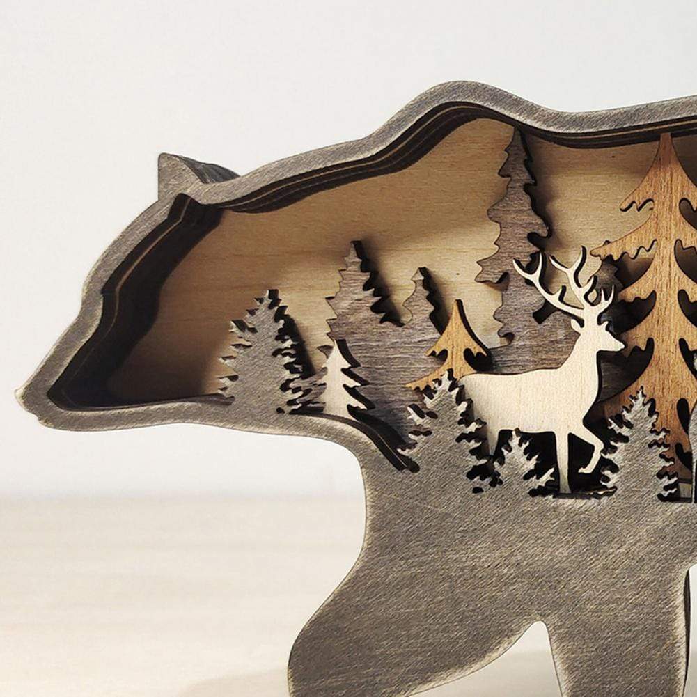 Forest Animals Wooden Ornament