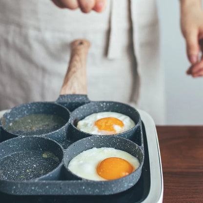 Four-Hole Frying Pot Pan