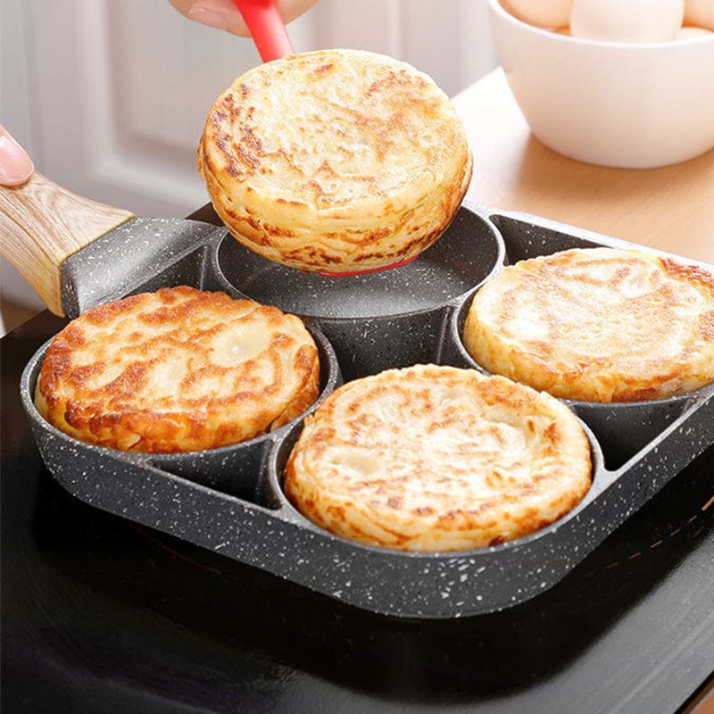 Four-Hole Frying Pot Pan