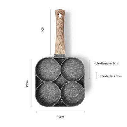 Four-Hole Frying Pot Pan