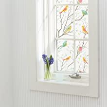 Frosted Bird Design Window Film