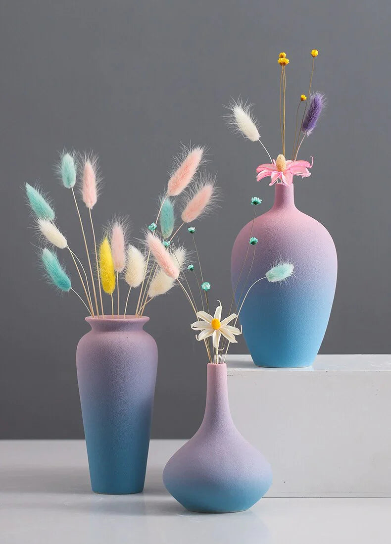 Frosted Sundown Vase