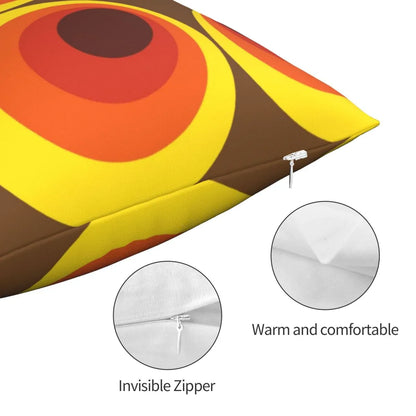 Funky Vintage Circle Cushion Cover