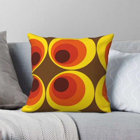 Funky Vintage Circle Cushion Cover