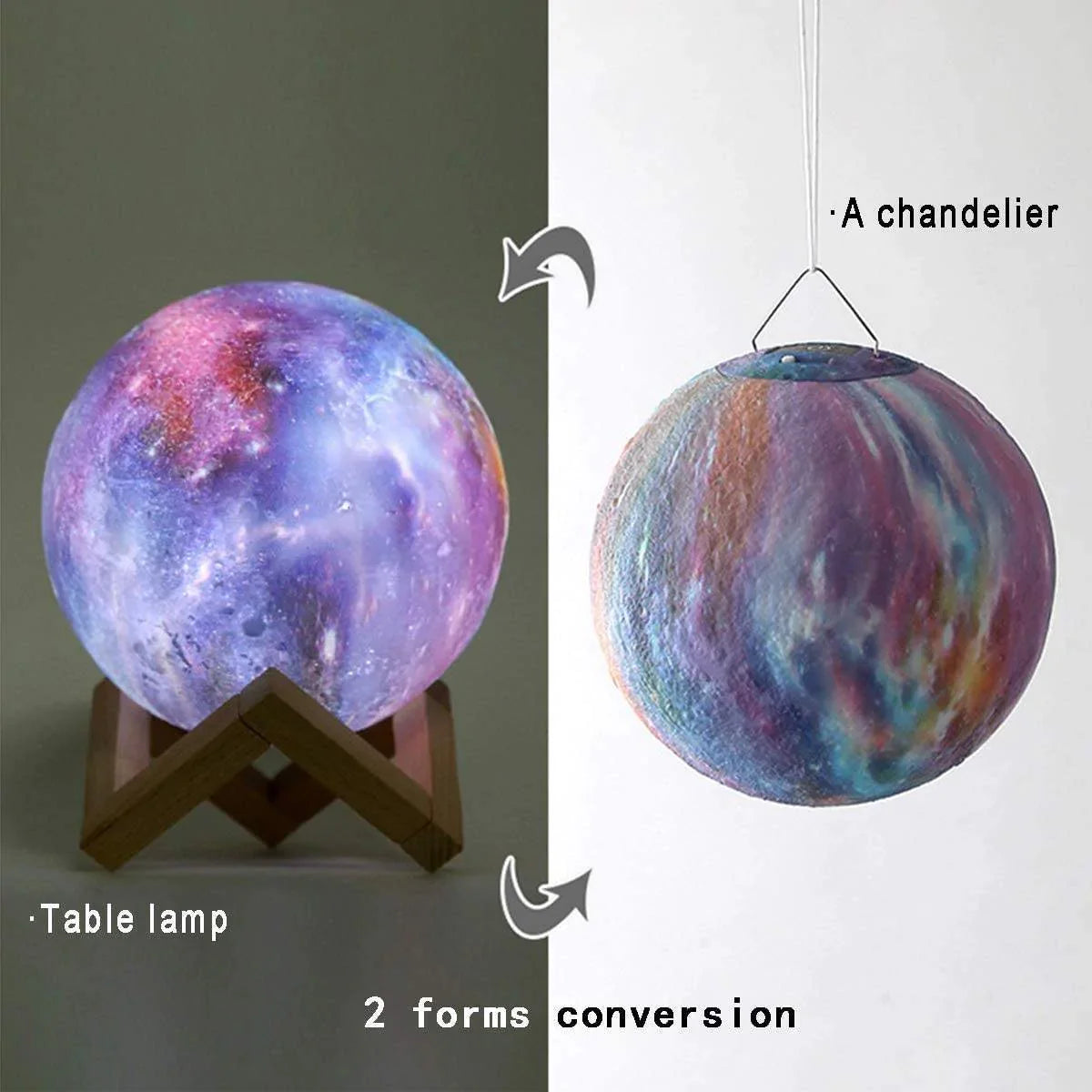 Galaxy Moon Light Lamp