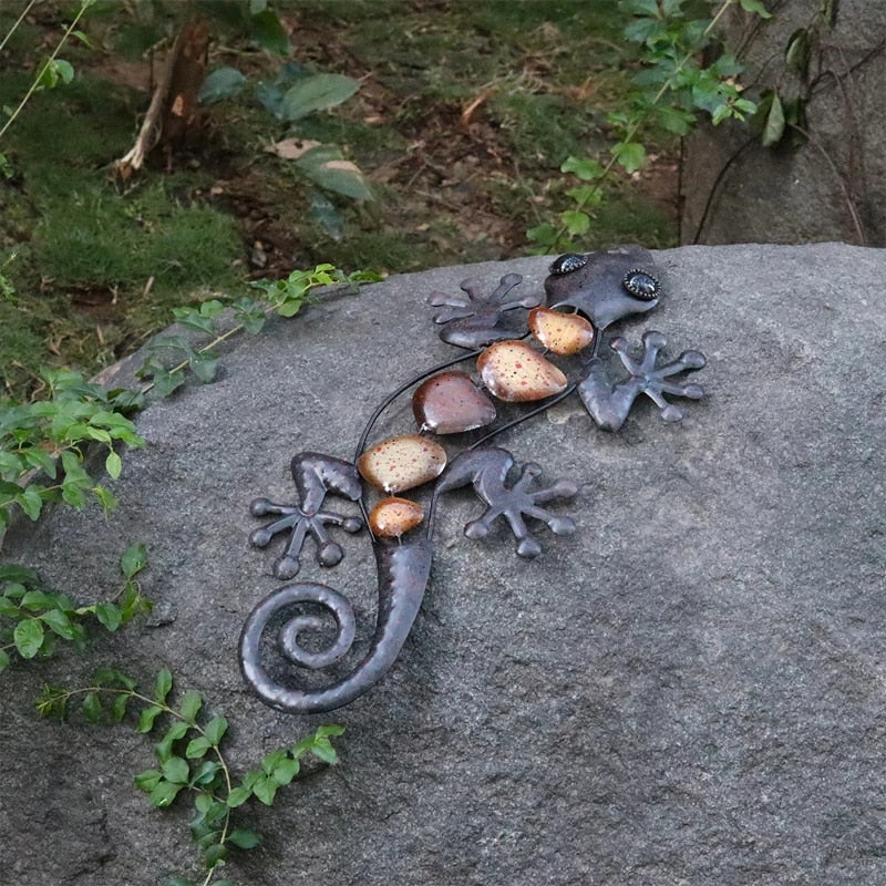 Metal Gecko Wall Decor